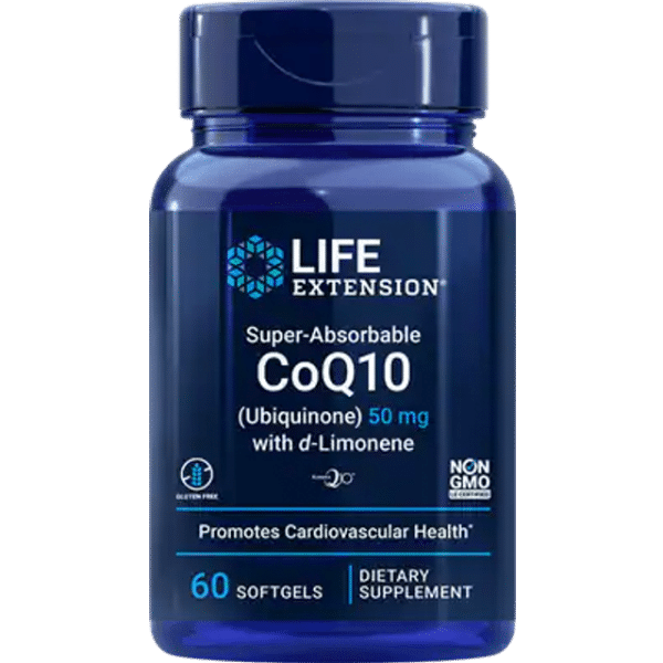 Life Extension Super-Absorbable CoQ10 with D-Limonene 50mg 60 stk