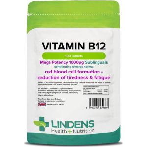 Lindens Vitamin B-12 Methylcobalamin 1000 mcg 120 stk