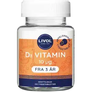 Livol D3-Vitamin 210 Pieces