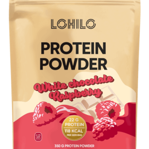 Lohilo Proteinpulver Med Hvid Chokolade- Og Hindbærsmag