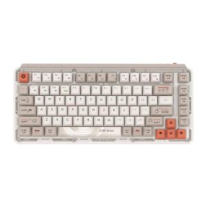 MIIIW Wireless Keyboard 2.4G Z830 ProMax - Coffee Theme - Tastatur - Fløde