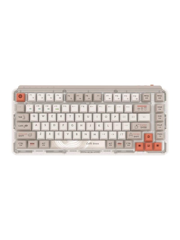 MIIIW Wireless Keyboard 2.4G Z830 ProMax - Coffee Theme - Tastatur - Fløde