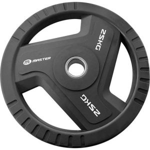 Master Fitness PU Plates Pro, Vægtskive gummieret 25 kg