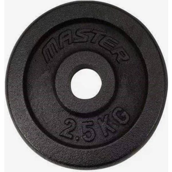 Master Fitness Skolevægt 30 mm, Vægtskiver jern 1,25 kg