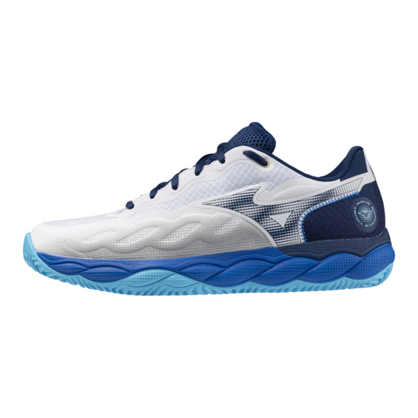 Mizuno Wave Enforce Court CC (White/Estate Blue/River Blue) - 40