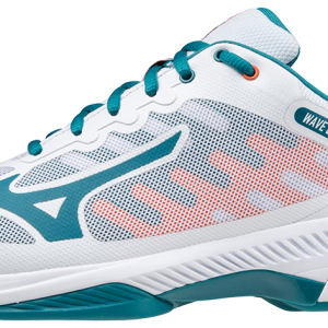 Mizuno Wave Exceed SL 2 (AC) Padelsko (White/Harborblue/Firecracker) - 45