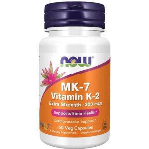 NOW MK-7 Vitamin K-2 300 mcg 60 Kapsler 60 stk