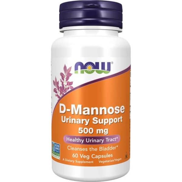 NOW Supplements D-Mannose 500 60 pcs