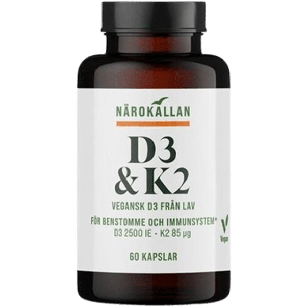Närokällan D3 & K2 60 stk