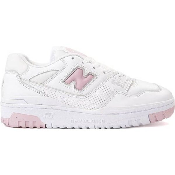 New Balance 550 Athletic Shoe - White/Pink