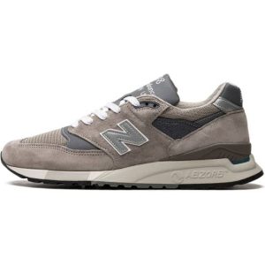 New Balance 998 Made In Usa "Grey/Silver" sneakers unisex Suede/Rubber/Fabric/Mesh Neutrals