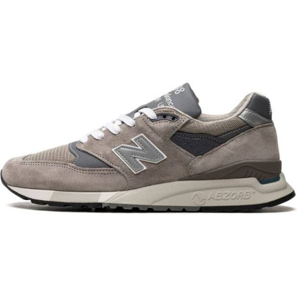 New Balance 998 Made In Usa "Grey/Silver" sneakers unisex Suede/Rubber/Fabric/Mesh Neutrals
