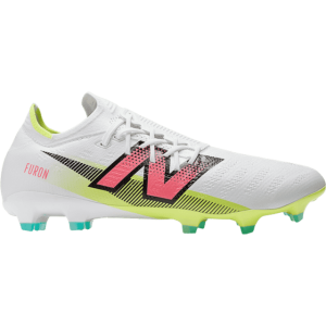 New Balance Furon Pro FG V7+ - White/Hi-lite/Neon Pink