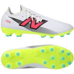 New Balance Furon V7 Destroy Ag Hvid/lilla/neon Kunstgræs Ag