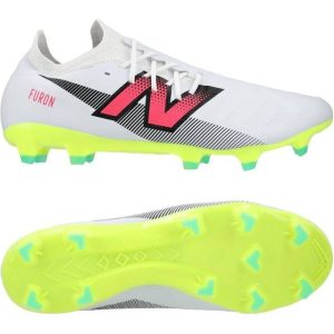 New Balance Furon V7 Destroy Fg Hvid/lilla/neon Græs Fg