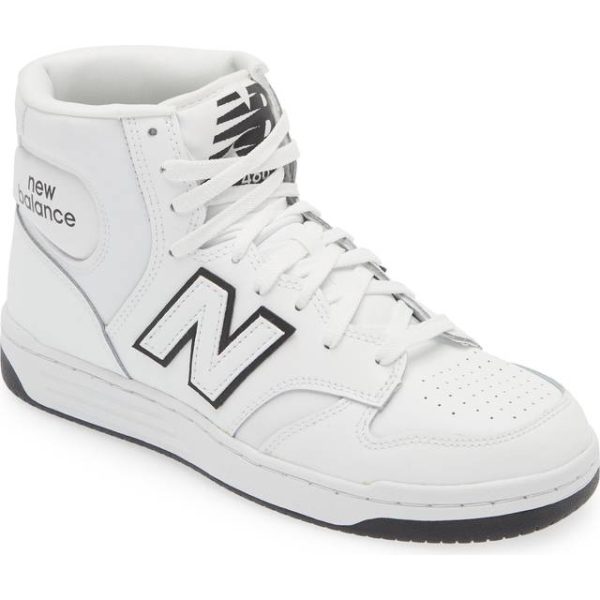 New Balance High Top Sneaker 480 - White/Black