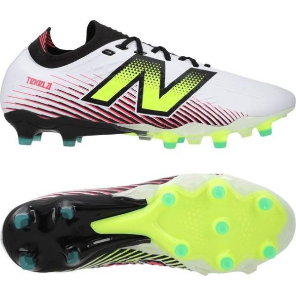 New Balance Tekela V4 Pro Low Fg Hvid/lilla/neon Græs Fg