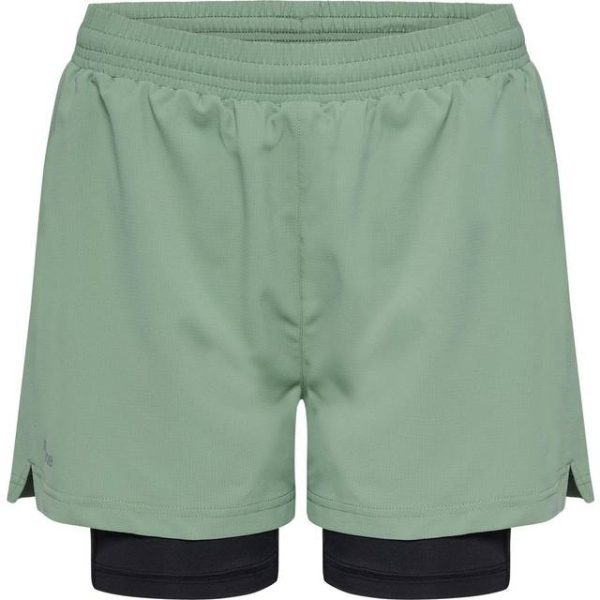 Newline hummel 2-i-1 løbeshorts nwlDALLAS Grøn Dame