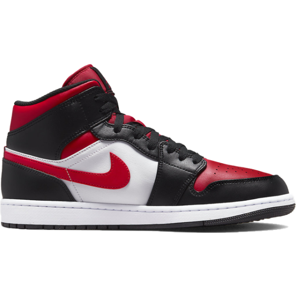 Nike Air Jordan 1 Mid - Black/White/Fire Red