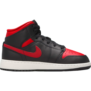 Nike Air Jordan 1 Mid M - Black/Summit White/Varsity Red
