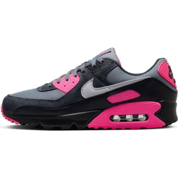 Nike Air Max 90 Sko Til Mænd - Grå/Antracit/Pink