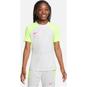 Nike Kortærmet Dri-FIT Strike-fodboldtrøje til større børn grå