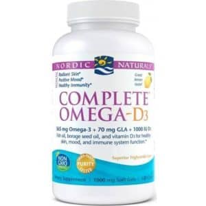 Nordic Naturals Complete Omega-D3 565mg Lemon 120 softgels 120 stk
