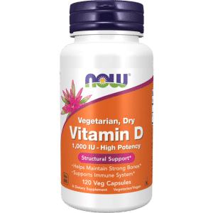Now Foods Dry Vitamin D 1000iu 120 stk