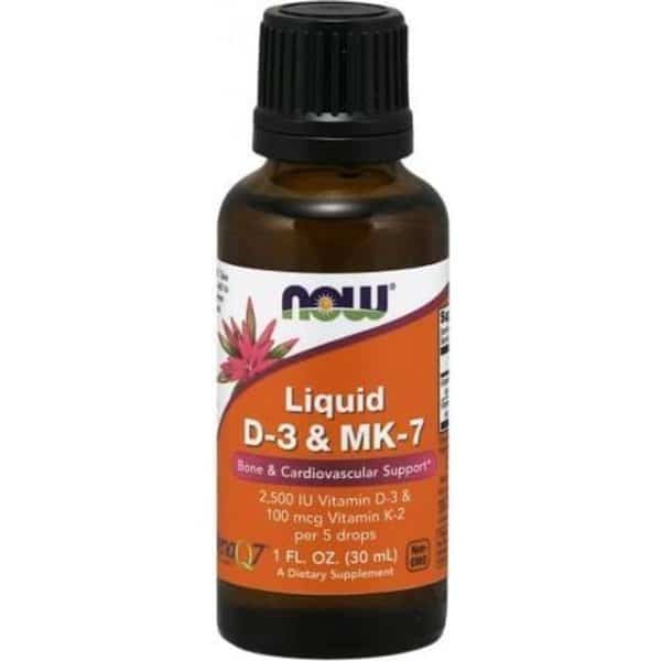 Now Foods Flydende D-3 & MK-7 30 ml 30 stk