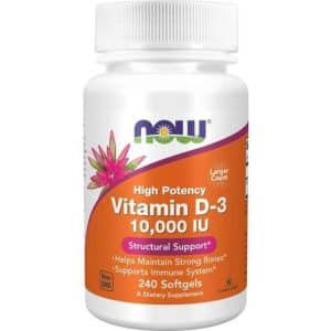 Now Foods High Potency Vitamin D-3 10000 IU 240 Softgels
