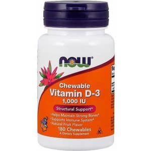 Now Foods Vitamin D-3 1000 IU (Chewable) 180 chewables