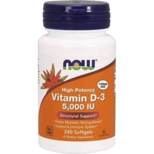 Now Foods Vitamin D 3 5000iu 240 stk