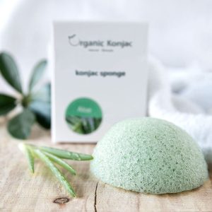 Organic Konjac Svamp Peppermint Fedtet Hud - Hos Frisøren & Baronen
