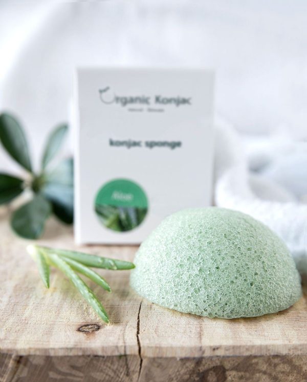 Organic Konjac Svamp Peppermint Fedtet Hud - Hos Frisøren & Baronen