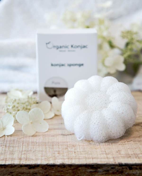 Organic Konjac Svamp Pure Flower Til Babyer og Børn - Hos Frisøren & Baronen