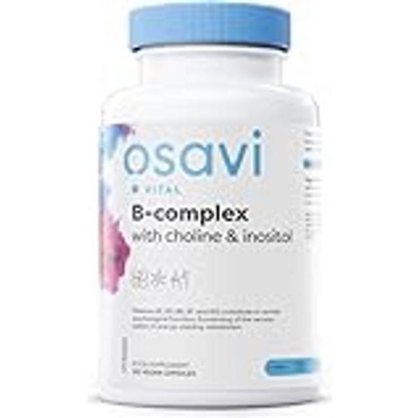 Osavi B-Kompleks med Cholin og Inositol 120 Veganske Kapsler 120 stk