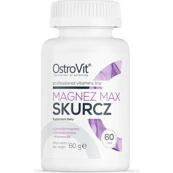 OstroVit Magnesium og Kalium +Vitamin B6 60 stk