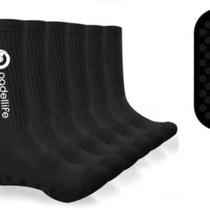 Padellife Gripsocks (1 par, Sort/Hvid)