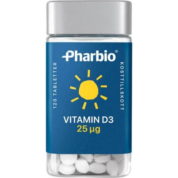 Pharbio D3 25ug 120 kpl