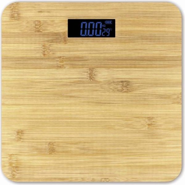 Platinet Digital Badevægt bambus 180kg Omega