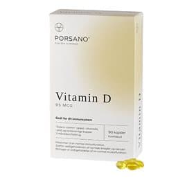 Porsano Vitamin D 95 mcg 90 kapsler