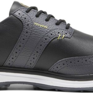 Puma Avant Wingtip Vandtætte Herre Golfsko Uden Spikes - Strong Gray/Puma Black - Str. 44 1/2 Normal