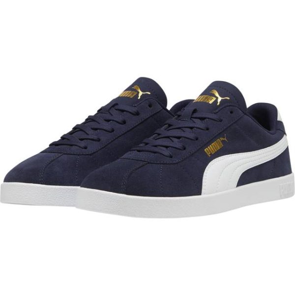 Puma Club II Suede Sneakers Unisex, Blue, 37.5, Shoes Gold