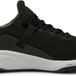 Puma Fusion Evo Drenge Golfsko Uden Spikes - Puma Black/Puma Black - Str. 39 Normal