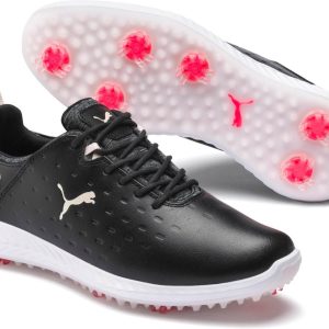 Puma Ignite Blaze Pro Vandtætte Dame Golfsko Med Spikes - Black/Rosewater - Str. 38 Normal