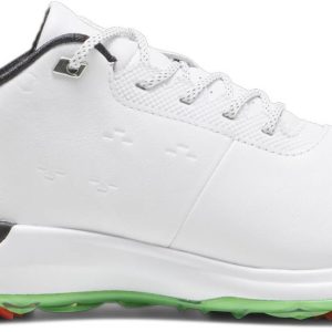 Puma Phantomcat Nitro Plus Vandtætte Herre Golfsko Med Spikes - Puma White/Puma Black/Fluro Green Pes - Str. 44 1/2 Normal