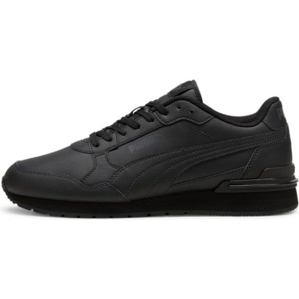 Puma ST Runner v4 Leather Sneakers Unisex, Black, 37.5, Shoes Shadow Gray