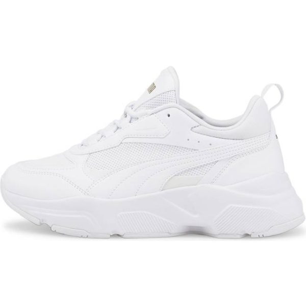 Puma Women's Cassia's Trainers, White, 37.5, Shoes Gold