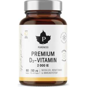 Pureness Premium vitamin D3 2000IE 60 stk