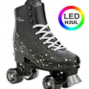 Raven Noa LED-hjul Side-by-Side Rulleskøjte Black - Justerbar over hele 4 Sko-numre! Str. 31-34